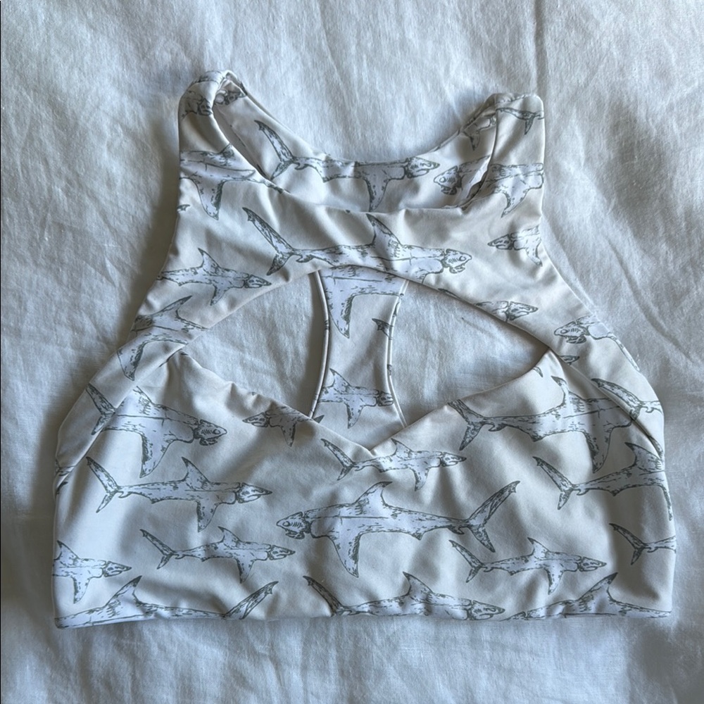 Boys + Arrows Shark Bikini Top